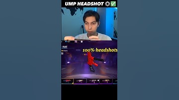 Thumbnail of Secret Ump Headshot Trick & Setting 100% Working 😱 | Free Fire