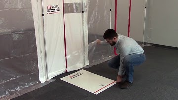 Setting up a ZipWall Barrier with Entries Step by Step
