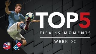 TOP 5 FIFA 19 Goals \& Moments - Gfinity Elite Series Delivered by Domino's S4 W2