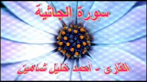 أحمد خليل شاهين - سورة الجاثية