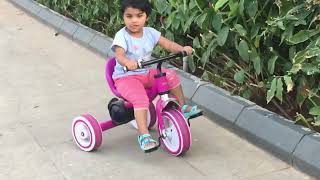 Shreya's first tour on tricycle