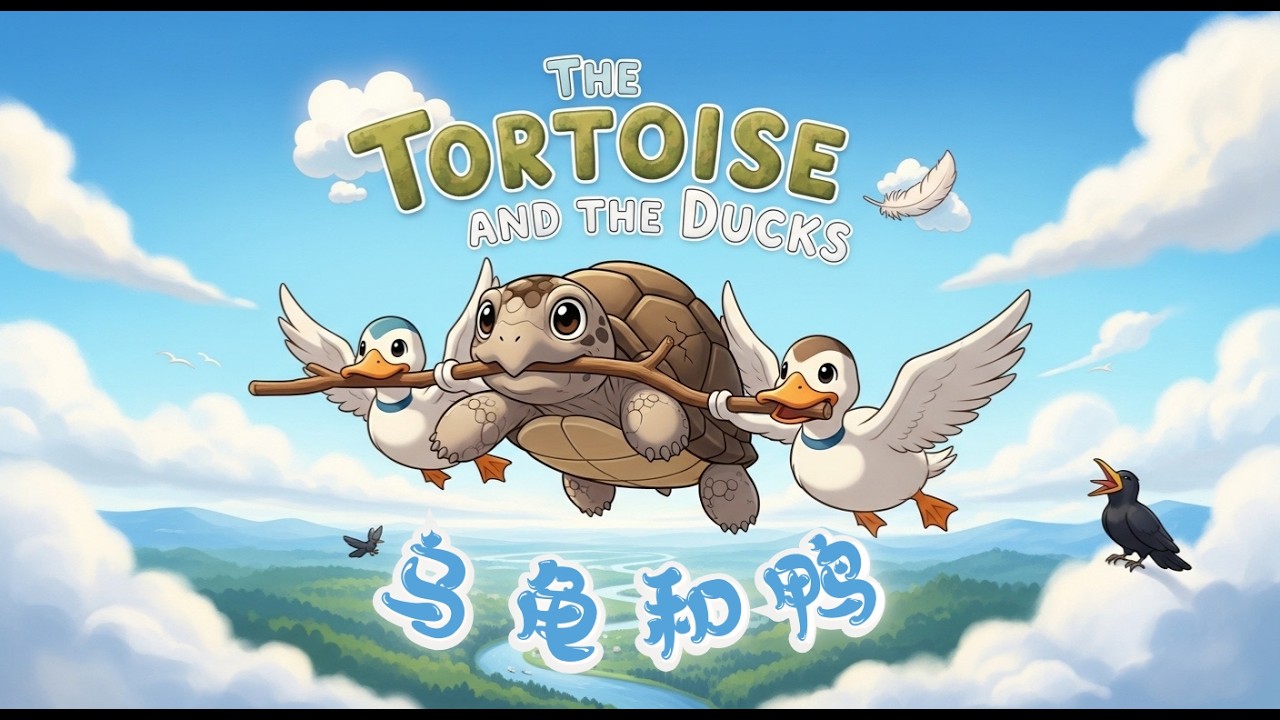 (HSK 1–2) Tortoise and Ducks: Don't Open Your Mouth! - 别张嘴！乌龟和鸭子给我们的生活教训 | Daily Mandarin Podcast