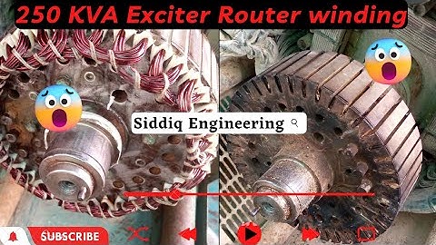 samford alternator 250kva Exciter Router winding Amazing video Part 2