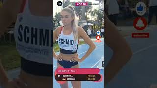 Alica Schmidt Womens 400 M Final Rank 1  - Castiglione International meeting Grosseto Italy 2022