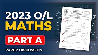 2023 O/L | Maths part A discussion | Question 14