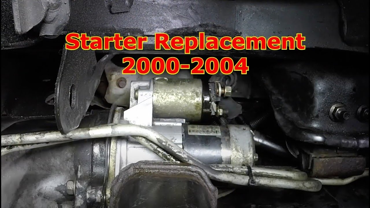 Replace The Starter 2000-2004 Nissan Xterra, Pathfinder 1996-2004