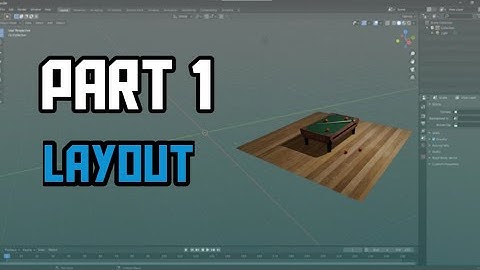 How to make a billiard table in Blender 3.1 - Tutorial (Part 1)