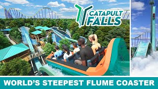 World's First Launched Water Flume Coaster Coming to SeaWorld San Antonio Texas 2023: Catapult Falls