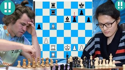 Magnus Carlsen vs Hou Yifan Chess bot game 13