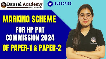 HP PGT Commission 2024 | Himachal PGT Exam Pattern, Marking Scheme, Paper 1 and 2  | HPPSC PGT