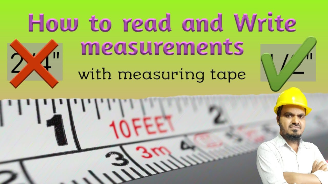 How To Correctly Write Measurements