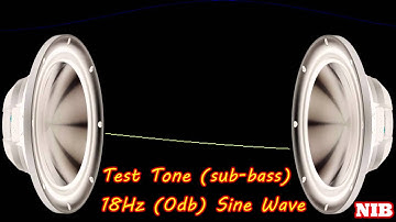 NIB - Test Tone(sub-bass) - 18Hz (0db) Sine Wave