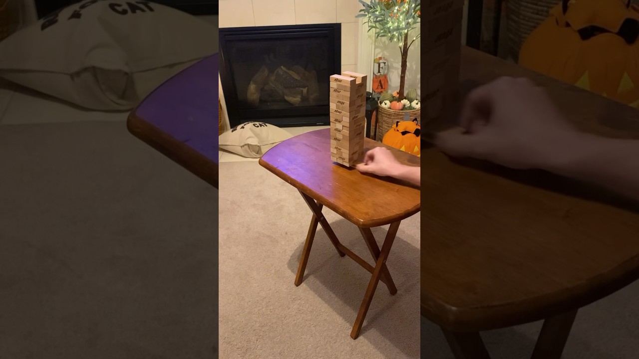 Jenga Bottom Block Trick Shot 🔥🔥🔥 