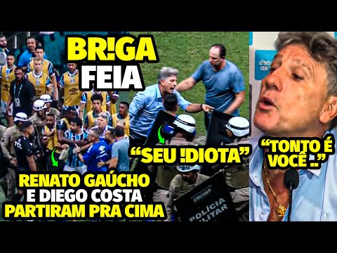 RENATO GAÚCHO FICA DESCONTROLADO E DIEGO COSTA PARTE PRA C!MA PÓS TRETA FEIA E REPÓRTER X!NGA RENATO