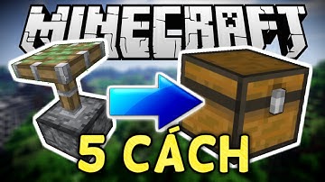 5 CÁCH GIẤU RƯƠNG BẰNG PÍT-TÔNG | Minecraft Redstone Tutorial