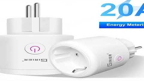 GIRIER Tuya ZigBee Smart Plug 20A Smart Home Outlet Socket EU 4200W with Power Monitor Function Supp