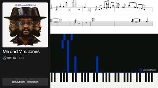 Me and Mrs. Jones — Billy Paul (Piano Tutorial + Sheet)