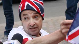 Royal wedding superfan camps out