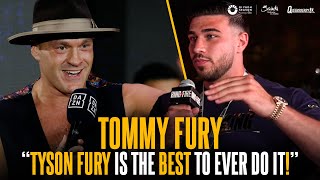 "Tyson Fury is the best to ever do it!" Tommy Fury insists he knows HOW his brother will beat Usyk 🔮