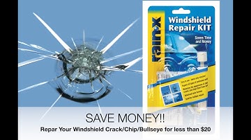 Fix Your Own Windshield Crack, Chip or Bullseye for less than $20! Easy DIY Save $ Rain-X Repair Kit