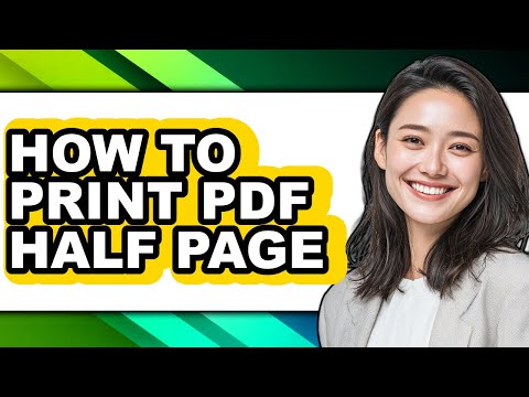 How to Print Pdf Half Page (easy Method)