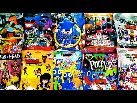 КИТАЙСКИЕ СЮРПРИЗЫ В ПАКЕТИКАХ Rainbow Friends, ХАГИ ВАГИ Poppy Playtime, Brawl Stars SONIC Among Us