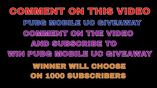 COMMENT ON THIS VIDEO FOR UC PUBG MOBILE UC #GIVEAWAY #PUBGMOBILE #UC screenshot 5