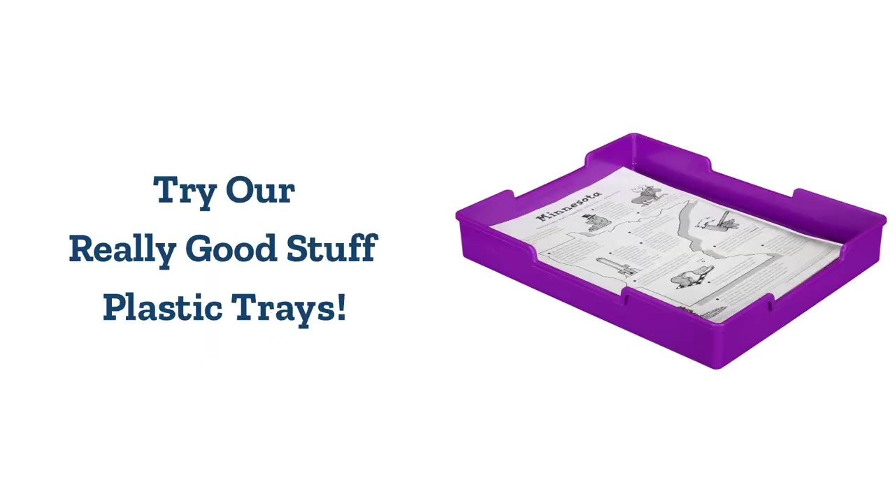Really Good Stuff® Plastic Trays - Boho Set of 6