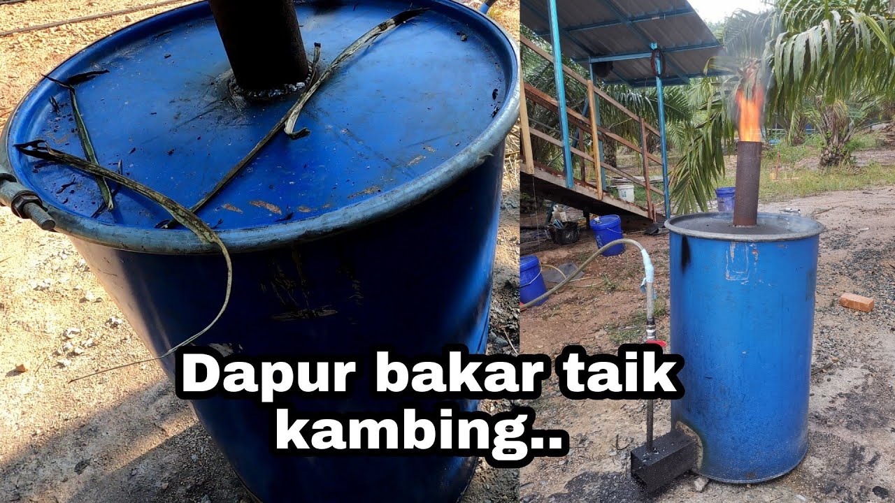 Dapur pembakar taik kambing/bikin baja abu taik kambing