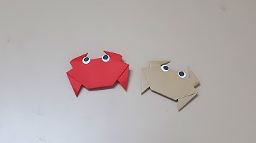 Con cua _ gấp con cua bằng giấy màu /paper craft ideas