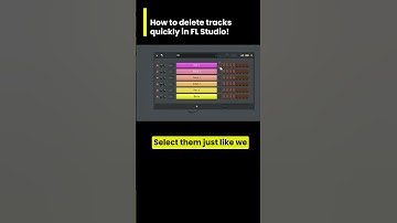FL Studio: Delete tracks quickly!