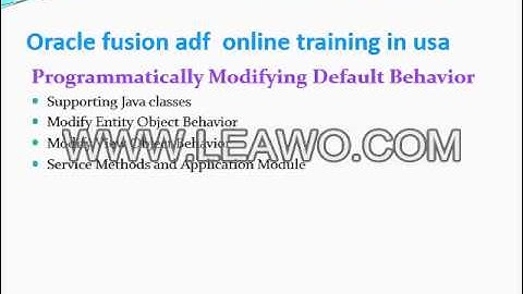 Oracle 11g ADF Online Training And Corporate Training 1