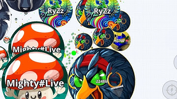 THE BEST DESTROYING CROWDED SERVER 🐦 (AGAR.IO MOBILE)