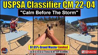 #22-04 97% USPSA Classifier CM 22-04 "Calm Before The Storm" - CZ Tactical Sports