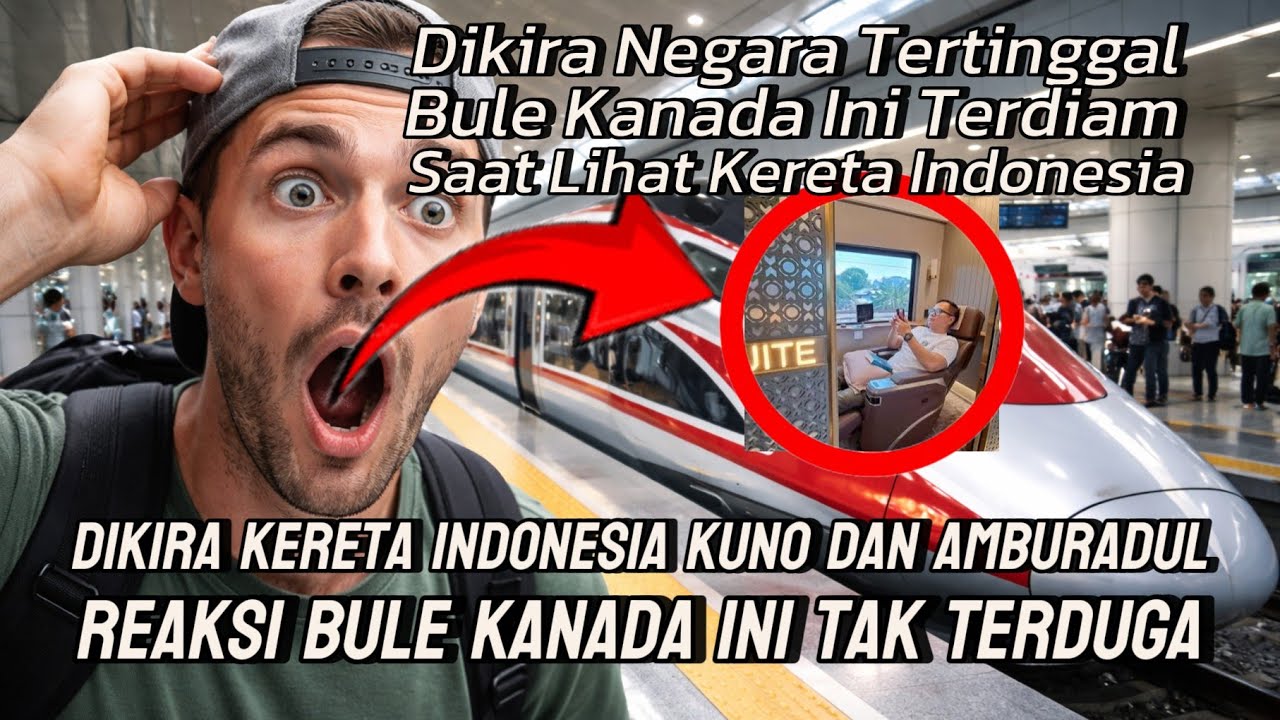 Dikira Indonesia Miskin dan Tertinggal, Bule Kanada Ini Shock Lihat Kereta Indonesia