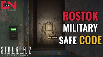 Stalker 2 Rostok Safe Keypad Code for Stash - Private, Sergeant, 1st Lieutenant PDA Locations