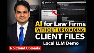 AI for Law Firms Without Uploading Client Files | Local Large Language Model AI Demo