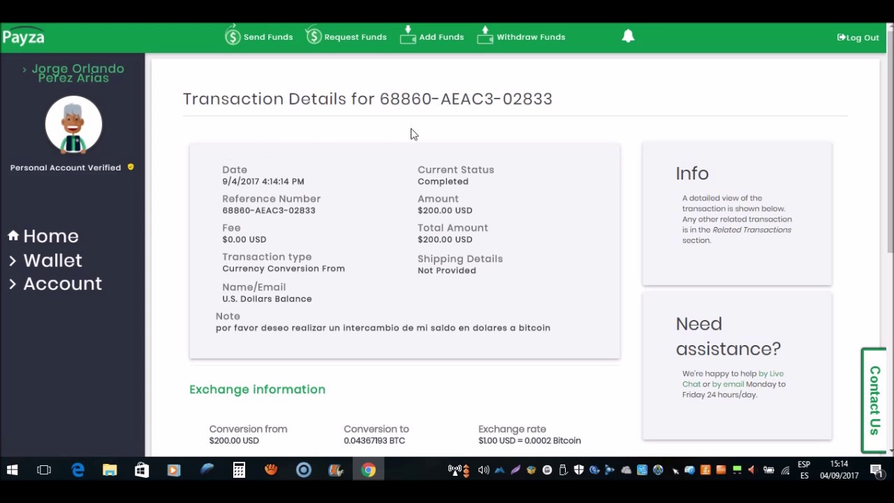 usd bitcoin exchange Como intercambiar dolares por bitcoin dentro de la  plataforma de payza