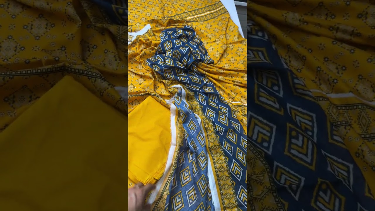 SA7 - Safina Unstitched Printed Lawn 3P