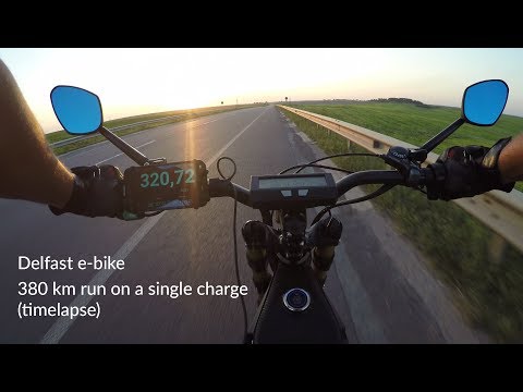 Delfast ebike runs 236 miles (380km) on a single charge (timelapse)