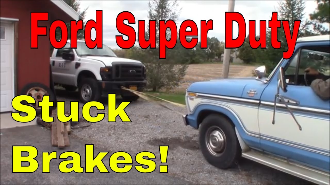 Project F350 Super Duty Stuck Rear Brakes YouTube