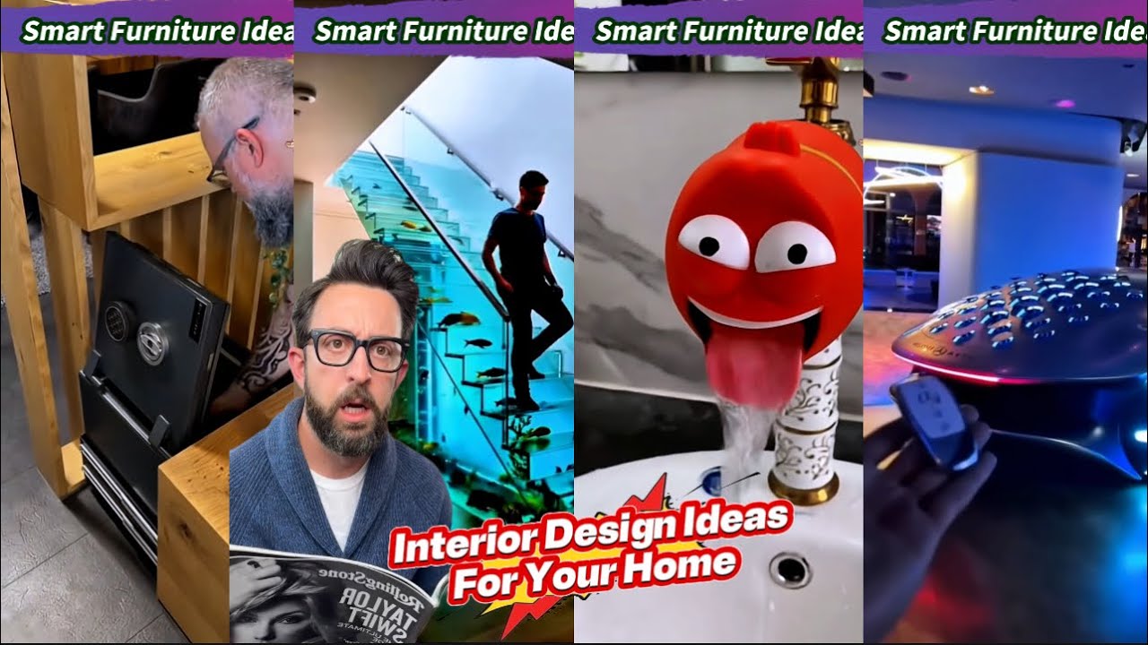 Smart interior design ideas for a modern home .p05 #design #decor #smarthome #smart #funny 