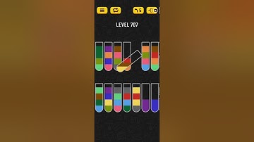 Water Sort Puzzle Level 707 Walkthrough Solution Android/iOS 💦