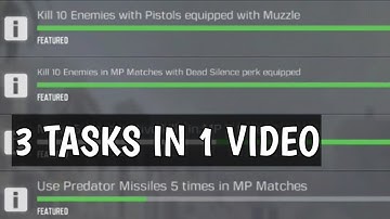 KILL 10 ENEMIES WITH PISTOL EQUIP WITH MUZZLE KILL 10 ENEMIES IN MP MATCHES WITH DEAD SILENCE PERK