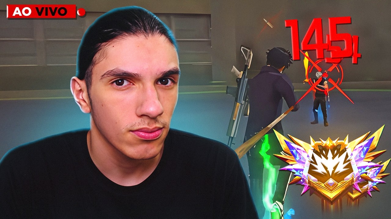 NOVA TEMPORADA RUMO AO ELITE! 💙 FREE FIRE AO VIVO 💙 FLUPY LIVE ON 💙