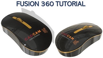 Fusion 360 Tutorial #44 | 3D Body Surface Mouse Design | CAD CAM TUTORIAL