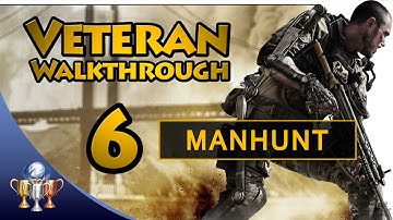 Call of Duty Advanced Warfare - Part 6 Manhunt - Veteran Walkthrough [60fps]