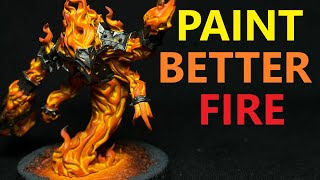 An EASIER Way To Paint FIRE On Miniatures (NEW TECHNIQUE)