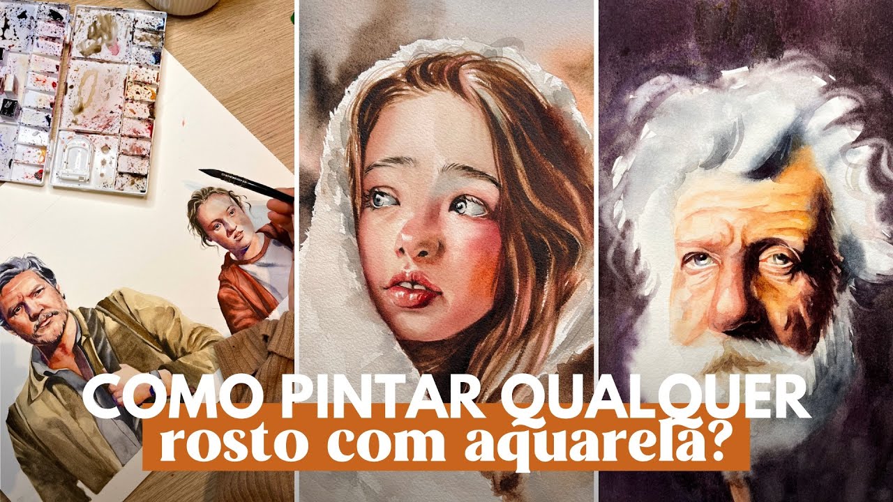 280 melhor ideia de Rostos em Aquarela