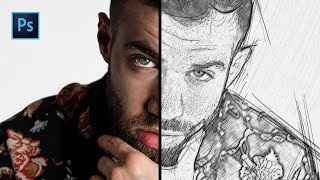 [TUTO PHOTOSHOP] : CRÉER UN EFFET CROQUIS ! screenshot 1